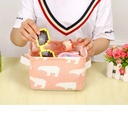 باسكت كتان قابل للطي لتنظيم وتخزين أشياء متعددة كمستحضرات التجميل والجوارب والملابس الداخلية
