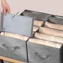 منظم ملابس وتربروف مقسم  4 خانات قابل للطي بيد لسهولة الحمل