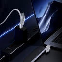 كابل شحن 4*1 متعدد النوافذ للشحن السريع ونقل الداتا بقدرة 100 واط من ريماكس