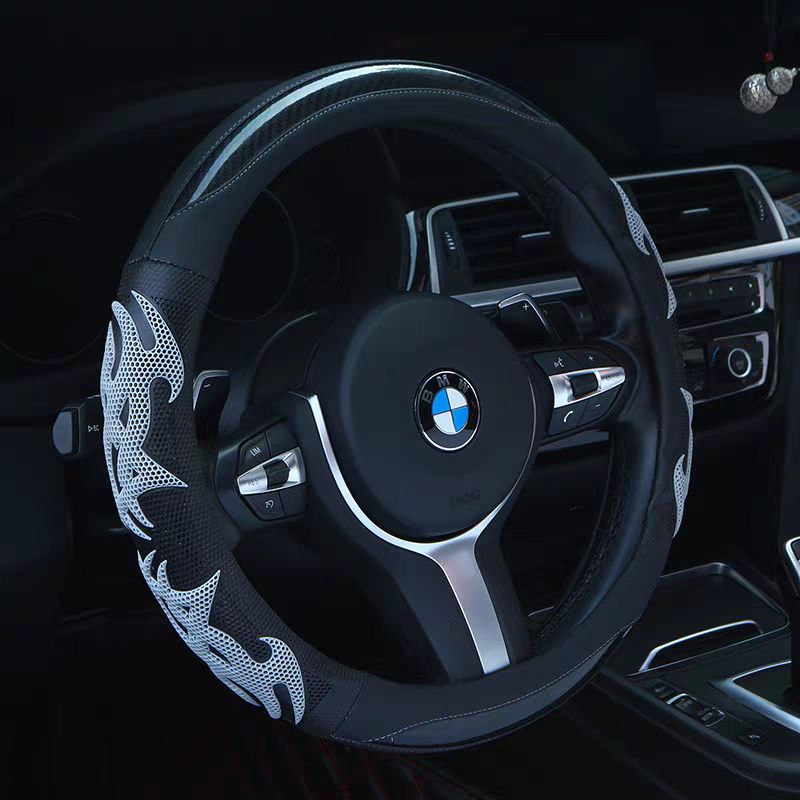 غطاء دريكسيون جلد بتصميم ناري مضاد للانزلاق لقيادة امنه