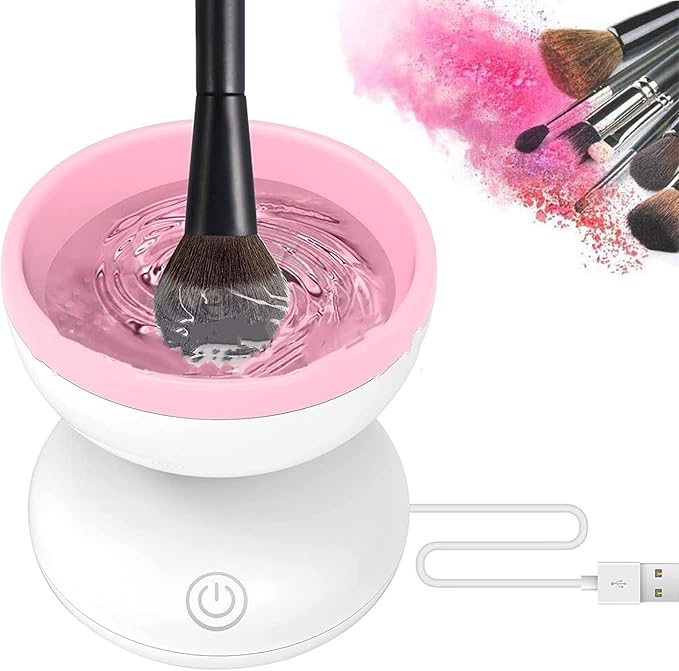 منظف فرش ميك اب سييليكون دوار  يعمل بشحن يو اس بي