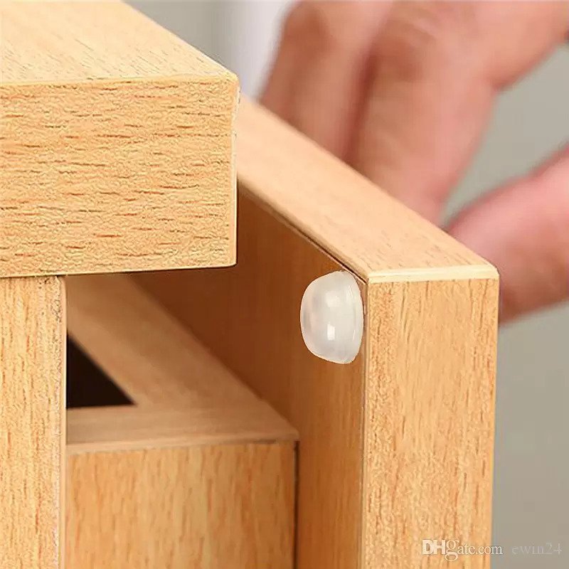 طقم صدادات وقواعد سيليكون لصد الادراج وقواعد لابتوب وكيبورد صغيرة ذاتية اللصق