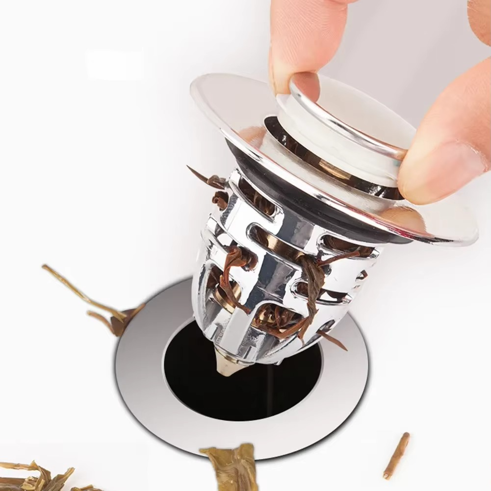 سدادة ومصفاة لأحواض المطبخ والحمام والبانيو