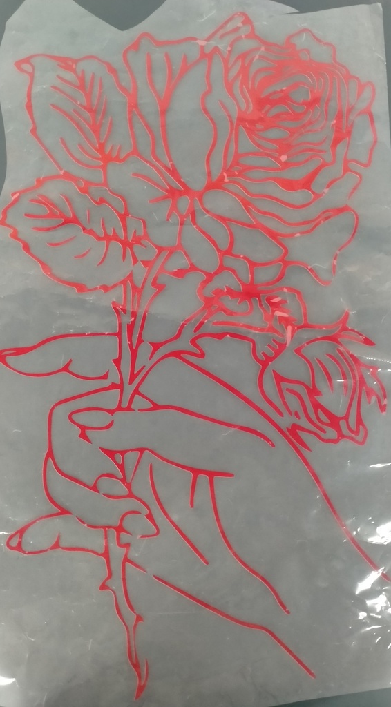 Red Rose print