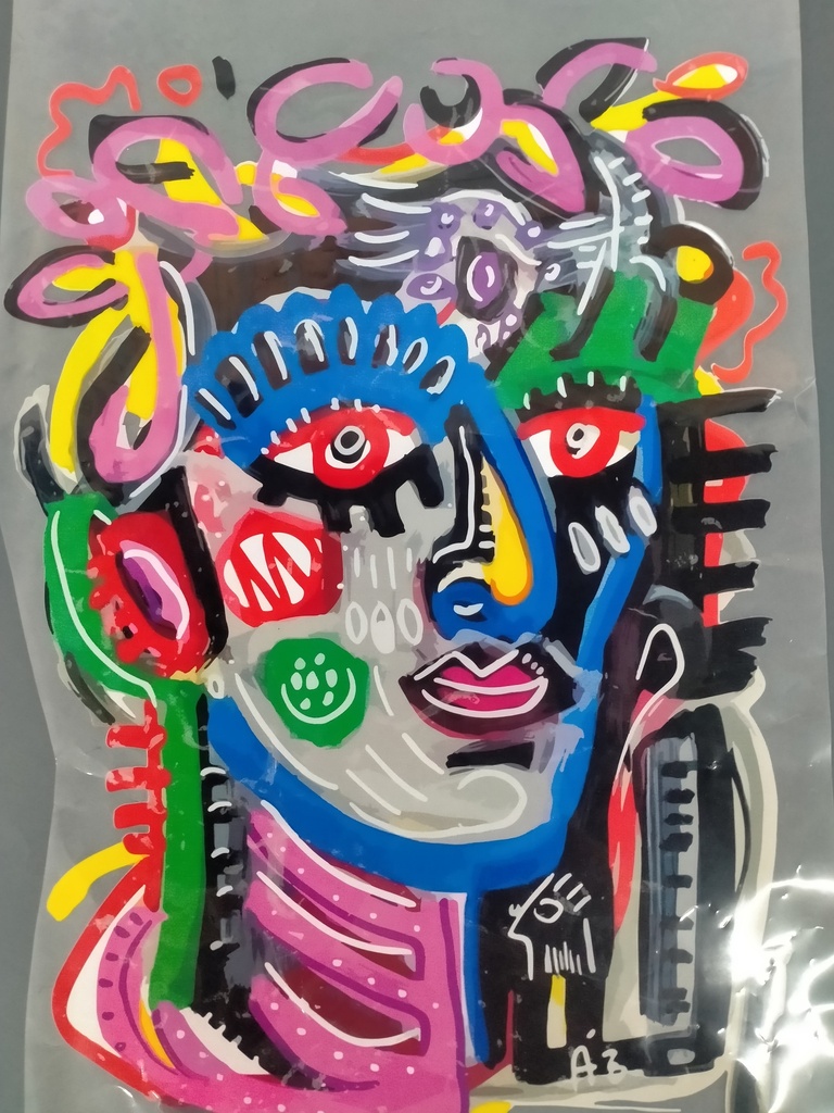 Wild Face print