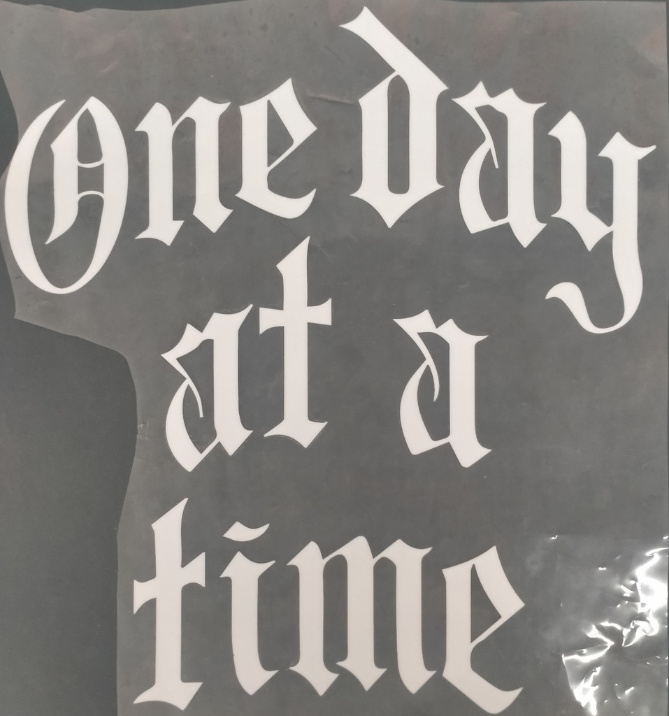 One Day At a Time print