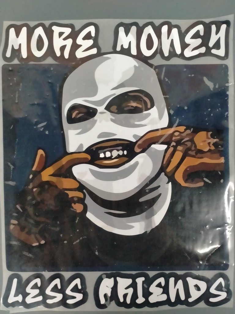 More Money Less Friends print