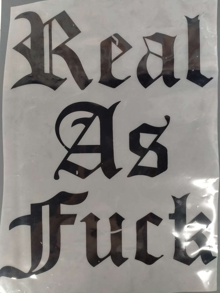 Real As Fuck print