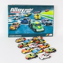 مجموعة عربيات سباق رياضية ميني للاطفال 12 قطعة