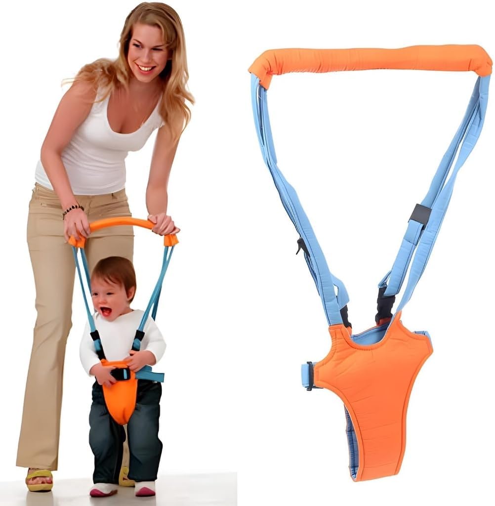 حزام تعلم المشي للاطفال شكل سلة يد قابل للتوسيع