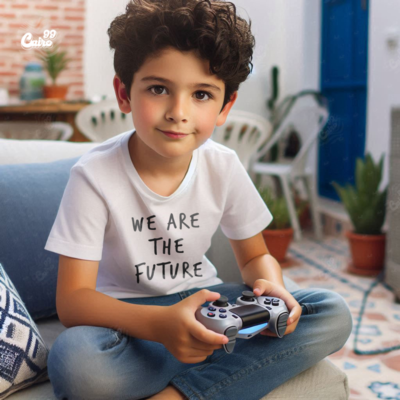We Are The Future تيشيرت اطفال قطن باللون الابيض