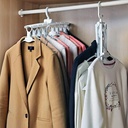 شماعة الأخطبوط 8 هوك بخطاف دوار لتنظيم التيشرتات والملابس وربطات العنق وتوفير المساحة