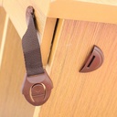 قفل أمان لغلق الثلاجة والخزائن والابواب والدواليب والأدراج ذاتي اللصق متعدد الأستخدام