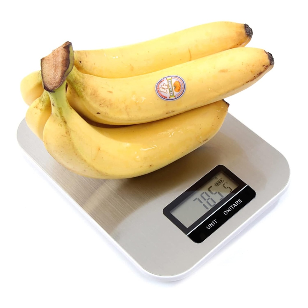 ميزان مطبخ ديجيتال بفتحة للتعليق لوزن 5 كيلو جرام