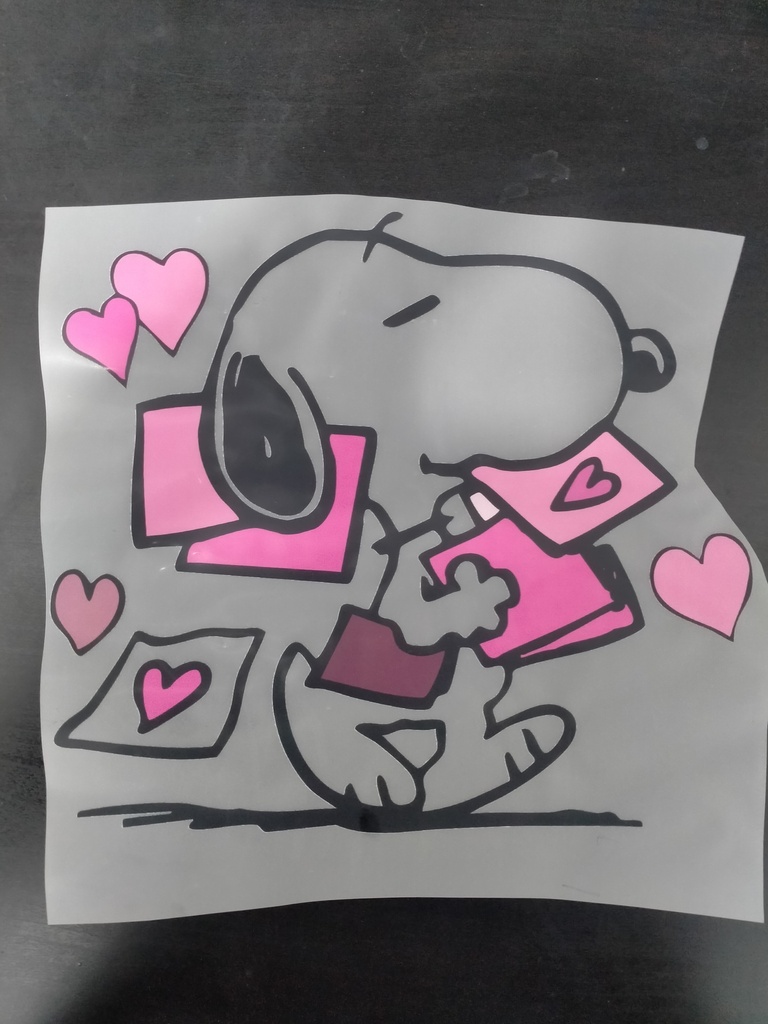 Snoopy Letter Print