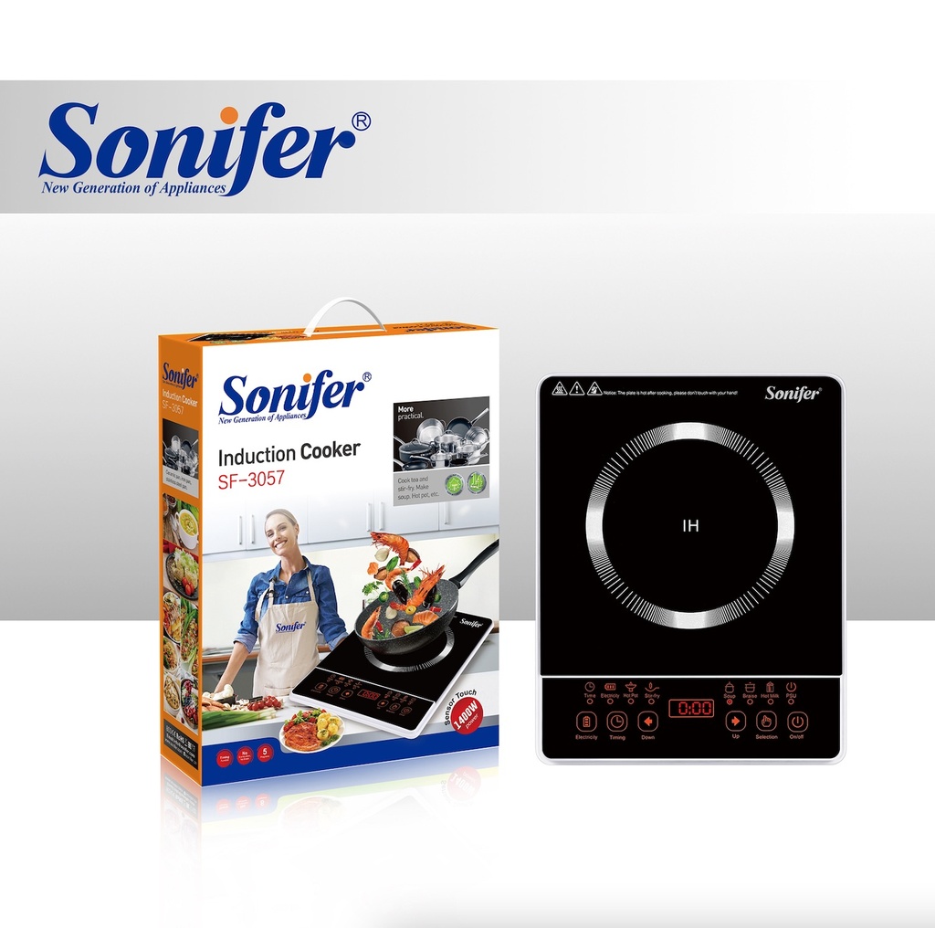 SF-3057سخان كهربائي تاتش بسطح سيراميك من سونيفر 1400 وات