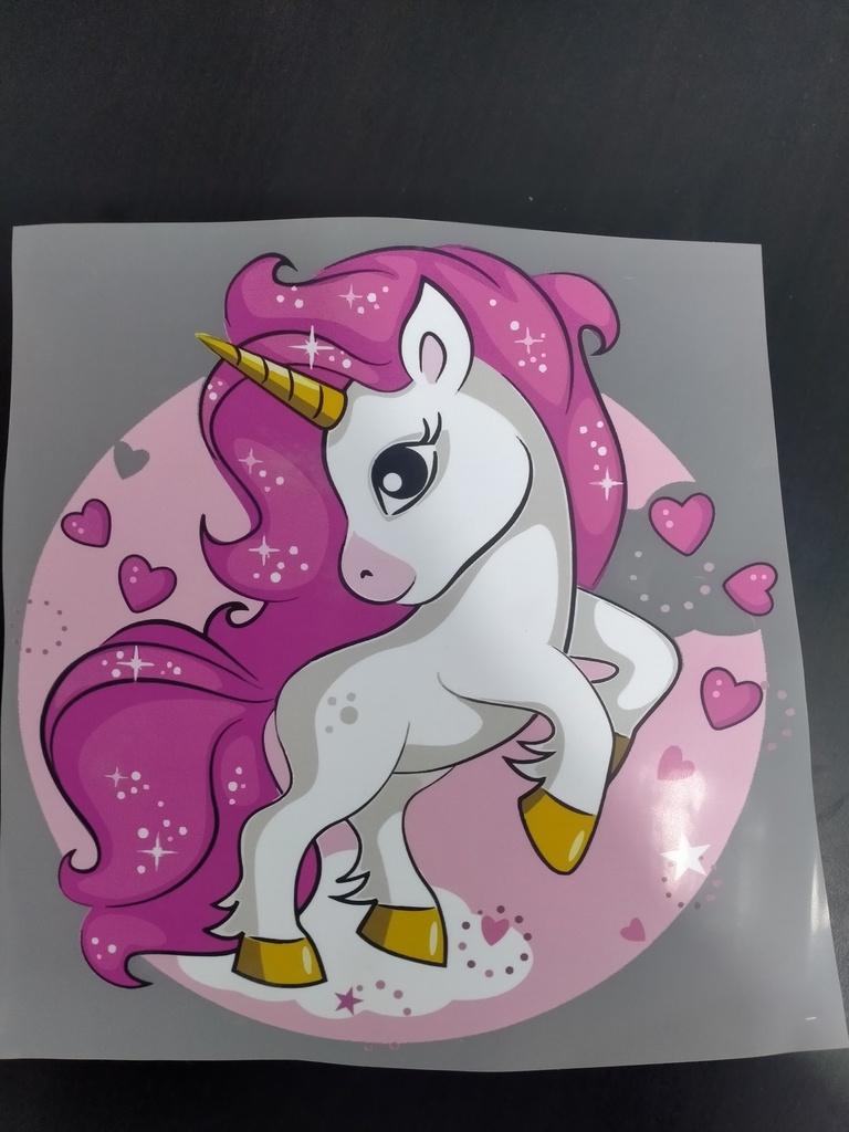 Pink Unicorn print
