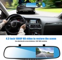 مرايا داخلية للسيارة بكاميرا  اتش دي 1080 مزدوجة بزاوية واسعة 170 للرؤية الليلية