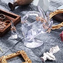 منظم كف يد حامل الخواتم والانسيالات من الاكليريك الشفاف