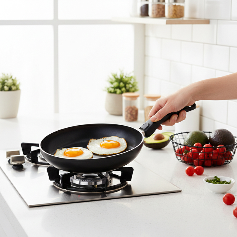 طاسة تيفلون للقلي والتحمير مقاومة للالتصاق - مقاس 26