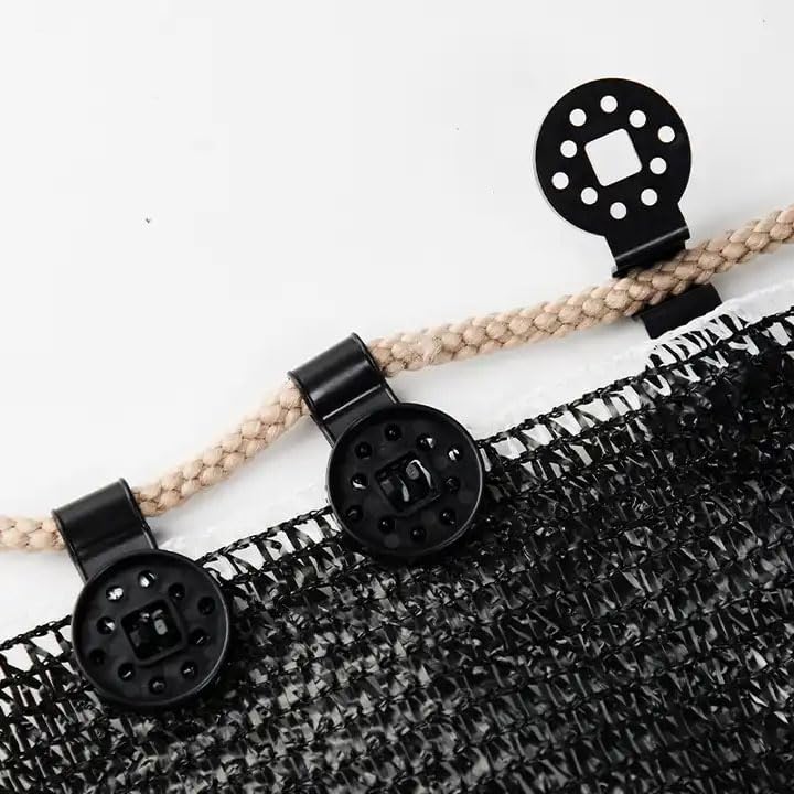 مشبك مزدوج لتثبيت شبكات الظل في المزارع والحدائق