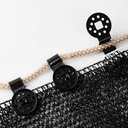 مشبك مزدوج لتثبيت شبكات الظل في المزارع والحدائق