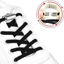 طقم قطعتين من رباط الحذاء المرن بقفل معدني لضمان عدم الفك للاحذية