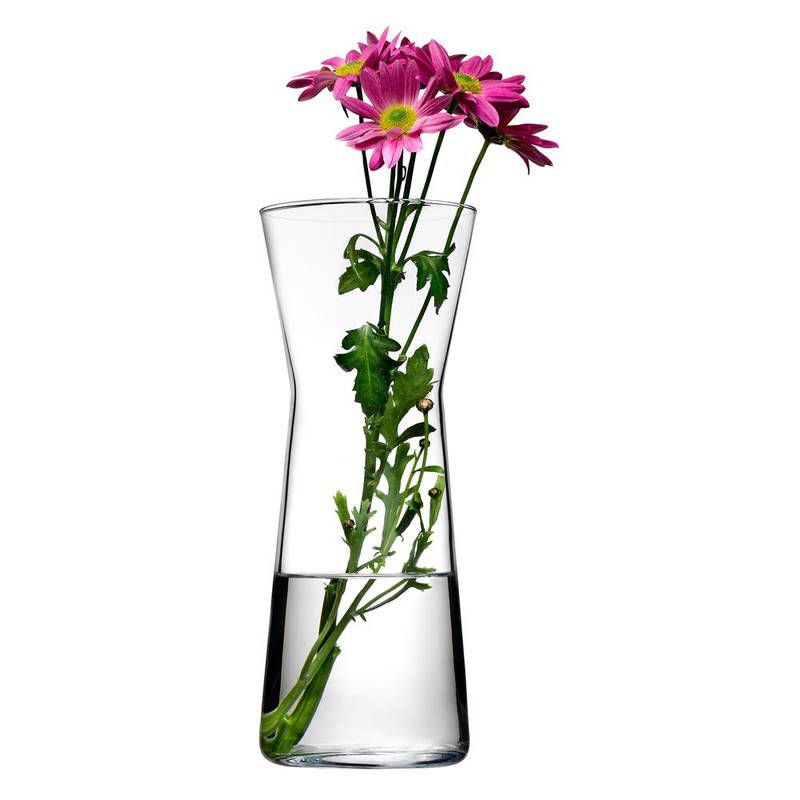 فازة زجاج شفاف للورد وتغيير الديكور