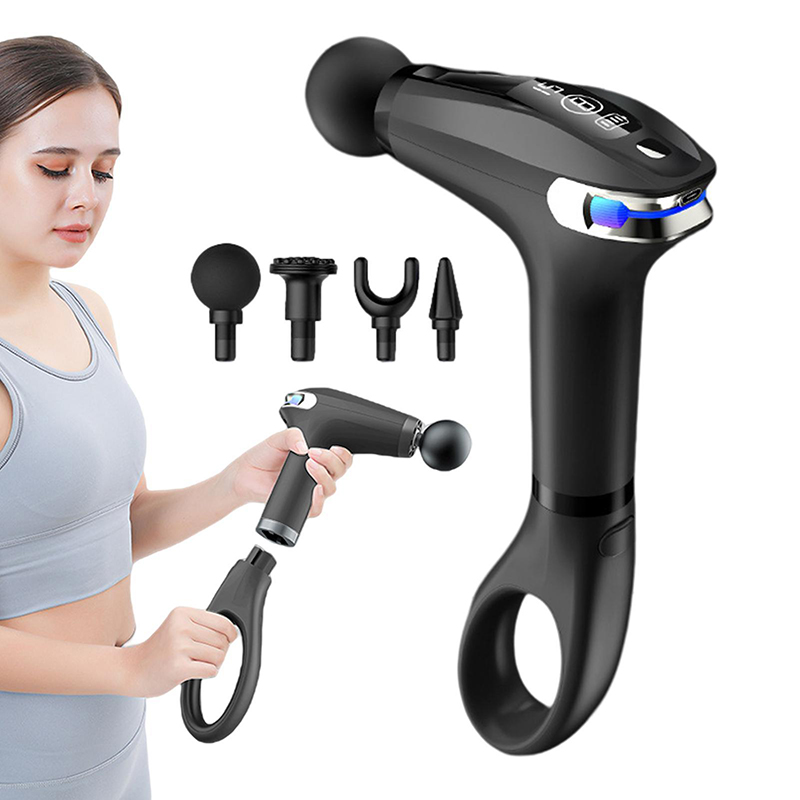 جهاز مساج لاسلكي بـ 4 رؤوس قابلة للاستبدال ب 9 مستويات لاسترخاء عضلات الجسم