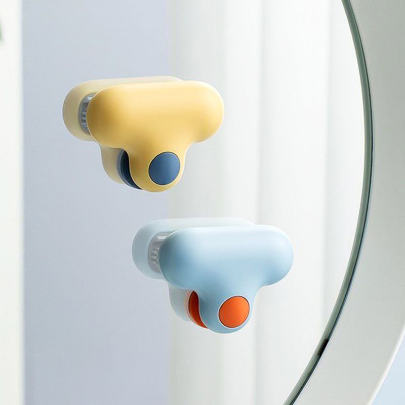 عرض 2 مساحة مرأة الحمام تلصق على الزجاج سهلة الأستخدام والتنظيف