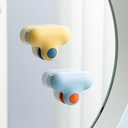 عرض 2 مساحة مرأة الحمام تلصق على الزجاج سهلة الأستخدام والتنظيف