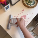 مساحة ميني محمولة لتنظيف المكتب والزجاج والمساحات الصغيرة