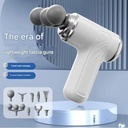 مسدس مساج وتدليك الجسم لتخفيف الاجهاد ب9 رؤوس قابلة للتبديل