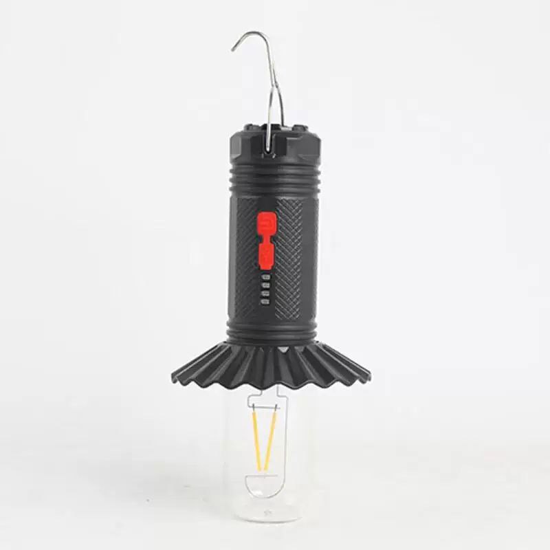 كشاف ومصباح شمسي للتخييم والرحلات والحدائق