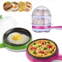 جهاز سلق وقلي بيض 2 في 1 كهرباء دورين جريل غير قابل لألتصاق الاكل 350 وات