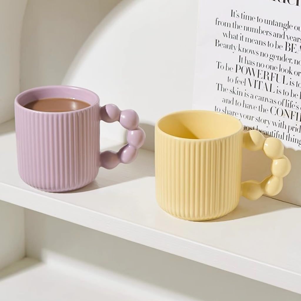 مج بورسلين بيد على شكل فقاعات لتناول المشروبات الساخنة والهوت شوكليت 300 ملي