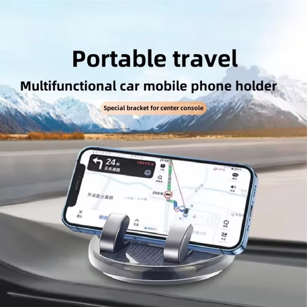 حامل موبايل لتابلوه السيارة بدابل فيس قابل للدوران °360