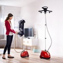 مكواة بخار عمودية بستاند وشماعة لكي الملابس بقدرة 1800 واط وسعة خزان 1.5 لتر