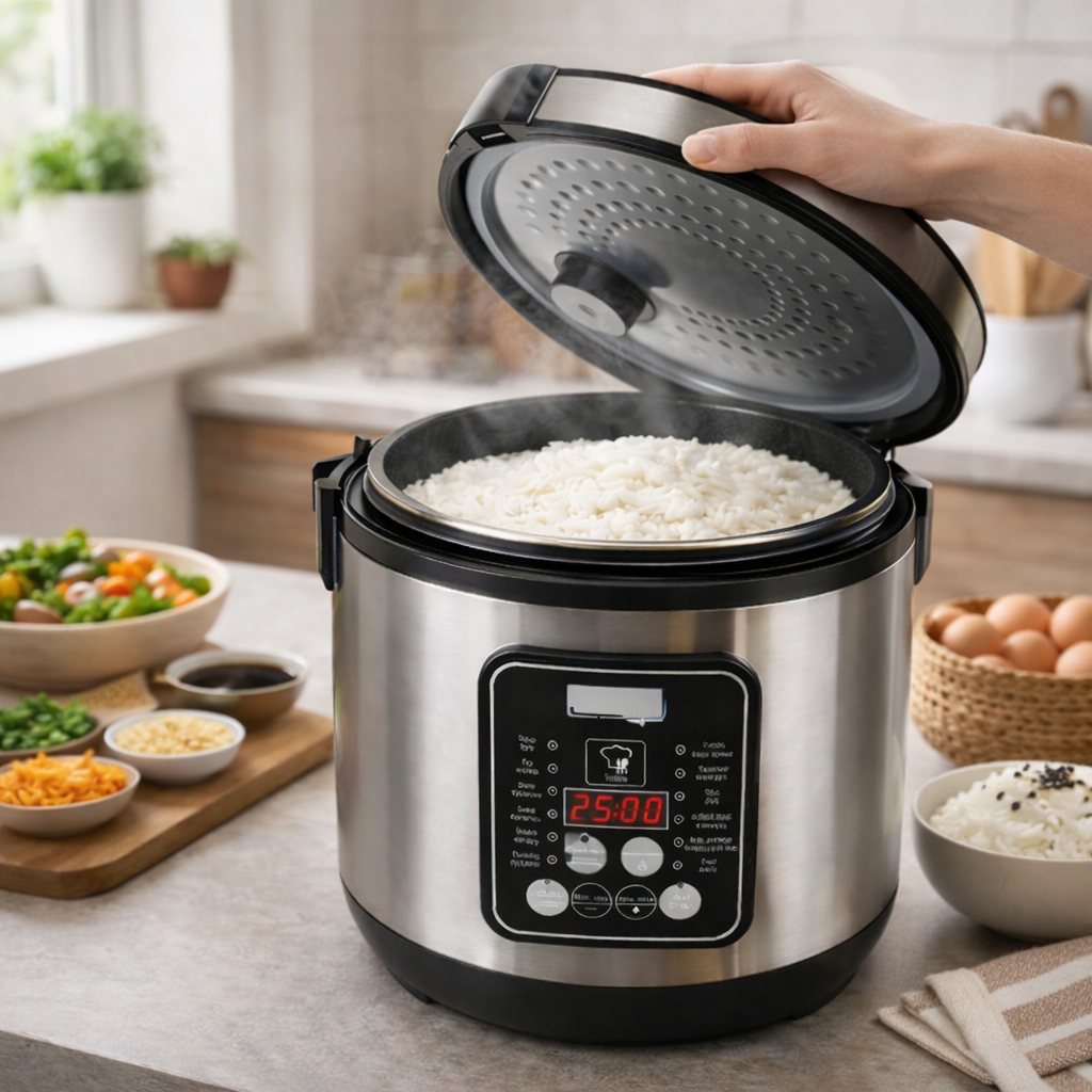 حلة ديجيتال لطبخ الأرز ب 12 برنامج للطهي بسعة 5 لتر وقوة 700 واط