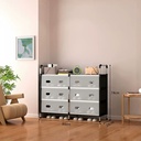 جزامة 3 أدوار مزدوجة بقوائم معدنية و6 أرفف بغطاء للحفاظ على الأحذية من الأتربة