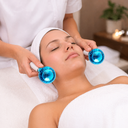 كرات تبريد كريستالية لتدليك الوجه لتهدئة وشد البشرة قطعتين