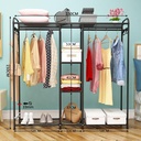 استاند دولاب جامبو أرفف وشماعات لتنظيم الملابس والأحذية والشنط والقبعات