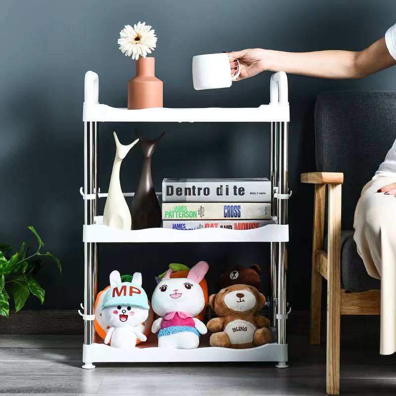 تربو منظم ٣ ادوار للمطبخ والحمام بعجلات لسهولة الحركة