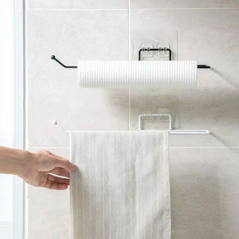 حامل فوط ومناديل ذاتي اللصق معدن غير قابل للصدأ