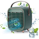 مروحة ومبرد للهواء محمولة بمنفذ يو اس بي وخزان ثلج للمكتب والرحلات والسفر والتخييم