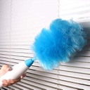 منفضة دوارة برأسين ويد قابله لتعديل الطول لإزالة التراب من الأثاث والحوائط والتحف والستائر