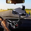 شاحن وحامل موبايل وأم بي ثري دوار بمنفذين يو اس بي للسيارة