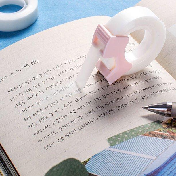 شريط لزق شفاف لتصليح القطع للاوراق والكتب قابل للكتابة قطعتين