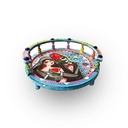 صينية هاند ميد دائرية بأرجل لتقديم الطعام والمشروبات