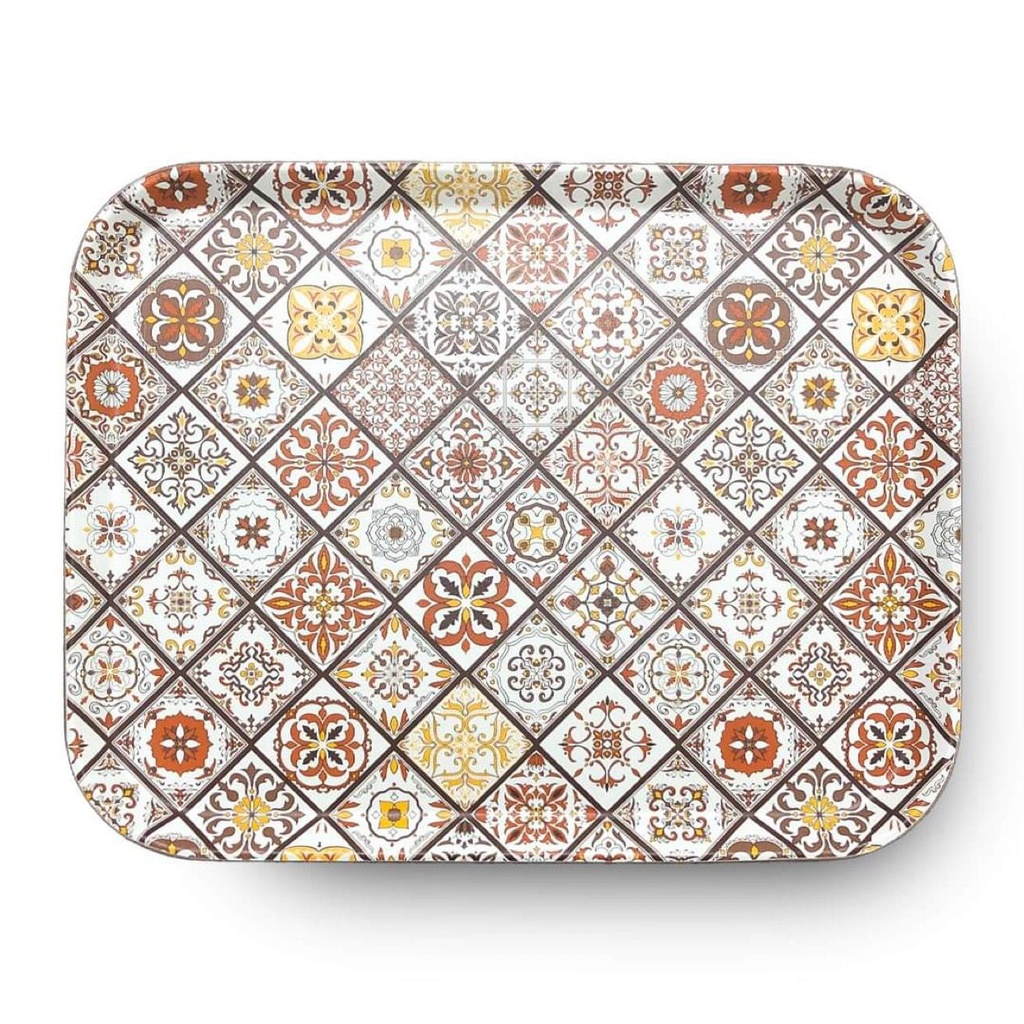 صينية تقديم الطعام والمشروبات بأشكال أندلسية مبهجة